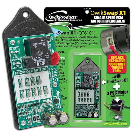 Qwikproducts QwikSwap X1 Constant torque ECM replacement - 1 speed QT6101